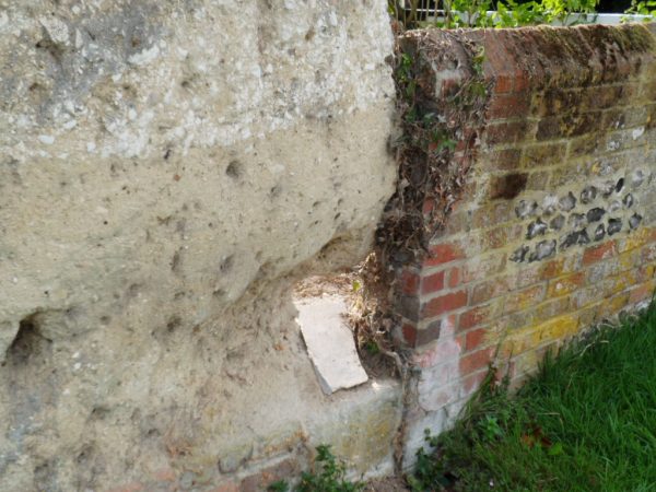 Chalk wall hampshire before